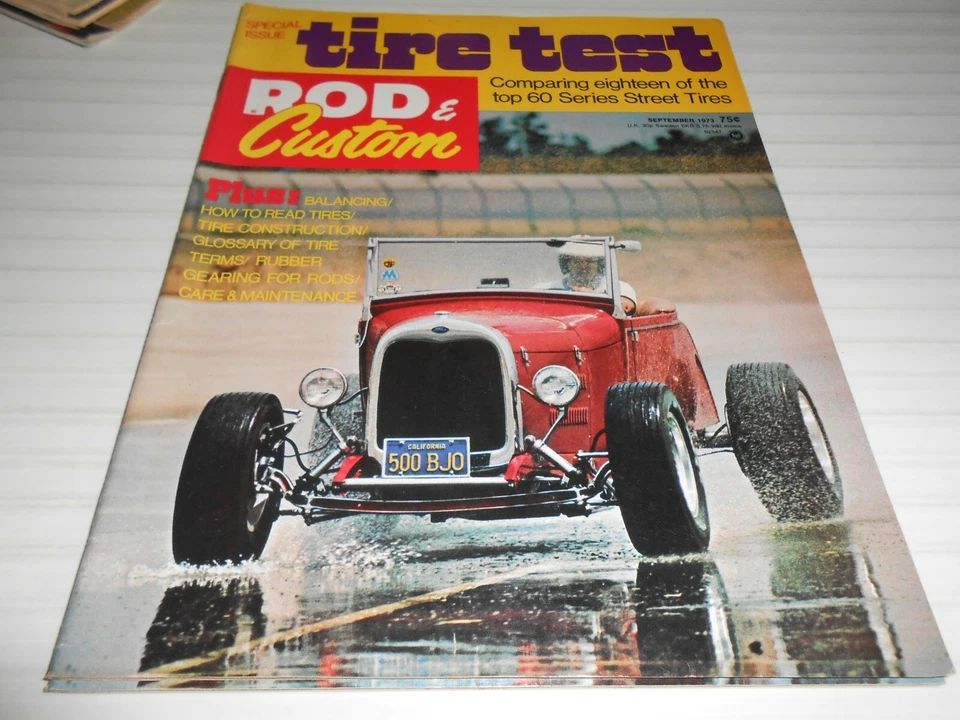 Rod & Custom Sep 1973, Tire Test Special Issue - Image 1 of 1
