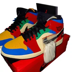 Size 10.5 - Blue The Great x Air Jordan 1 Mid Fearless - Picture 1 of 5