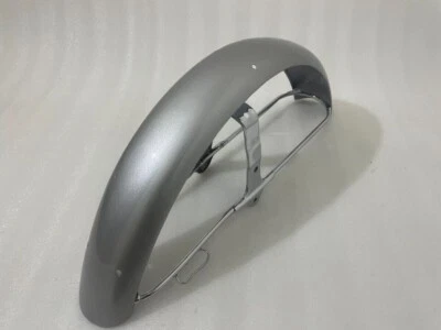Honda CL72 CL77 (1962 - 1967) 305 Scrambler Silver Painted Steel Front Mudguard — 第 1/3 张图片
