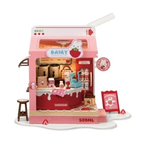 Rolife Strawberry Milk Box DIY Miniature Dollhouse Kit - Picture 1 of 9