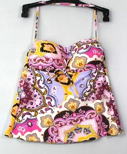 Tankini HULA HONEY Juniors Correa Halter con Cordones Talla Pequeña Cachemira - Imagen 1 de 2