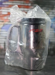 F-22 Raptor Fighter Jet Silver Plastic Coffee Cup Travel Mug Beverage - Picture 1 of 3