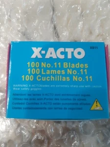 Paquete de 100 hojas X-Acto GENUINAS #11 X611 para cuchillo XACTO ORIGINAL - Imagen 1 de 6