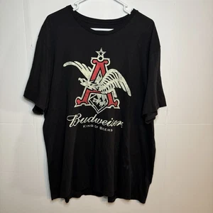 Camicia uomo Budwiser Old Navy King of Beers XXL nera logo centrale - Foto 1 di 6
