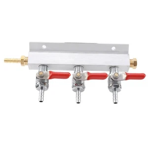 Dispensador de barril dispensador de cerveza colector de distribución de gas CO2 de 3 vías - Imagen 1 de 7