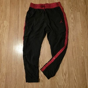 Pantalones de baloncesto Air Jordan Tear Away Warmup para hombre XL negro rojo - Imagen 1 de 8