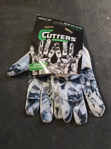 🔅CUTTERS Game Day Elite Receiver Gloves Football STICKY - YOUTH Small/Medium - Picture 1 of 4