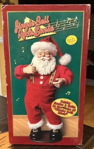 Rock Santa Collectibles Jingle Bell Rock Animated Santa Claus 1998 - Box - Works - Picture 1 of 15