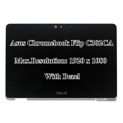 12.5" Asus Chromebook Flip C302 C302CA LCD LED FHD Display Touch Screen Assembly - Image 1 of 4