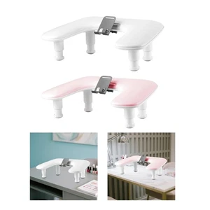 Manicure Nail Arm Rest with Mobile Phone Holder Comfortable Supplies - Picture 1 of 13