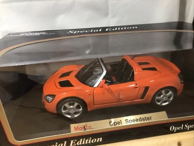 De colección Maisto Edición Especial Opel Speedster Naranja 1:18 Diecast Foto 1 de 4