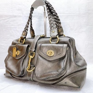 Bolso de Mano Coach Legacy Turn Lock Cuero y2k Para Mujer USADO DE JAPÓN - Imagen 1 de 9