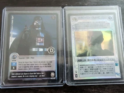 Star Wars CCG Reflections III 3 Foil Obi-Wan Kenobi (Japanese) Darth Vader 2001 - Image 1 of 2