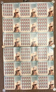 2 LEGENDS OF HOLLYWOOD CHARLTON HESTON STAMPS UNCUT PRESS SHEET 9 PANES OF 20 - Picture 1 of 3