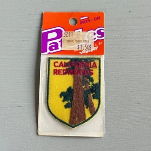 Parche bordado vintage de secuoyas de California Voyager recuerdo nuevo en stock planchado - Imagen 1 de 4