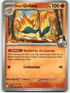 Destined Rivals Pokemon Card Ethan's Quilava #33 - Picture 1 of 2
