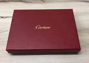 AUTENTICO Cartier Rosso Confezione Regalo Vuota Gioielli Presentazione Storage Box - Foto 1 di 9
