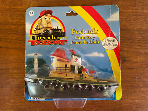 1989 Ertl Plastic Bath Toy Theodore Tugboat Foduck! Thomas Brio!