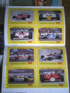 1980 AUTOMOBILE 8 AUTOCOLLANTS JABOUILLE LAFFITE ARNOUX DEPAILLER ET 1 POSTER - Imagen 1 de 6