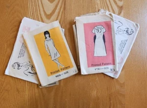 The Oregon Farmer Mail Order Sewing Patterns 1960s Lot of 2 Womens Sz 16.5 & 12 - Picture 1 of 13