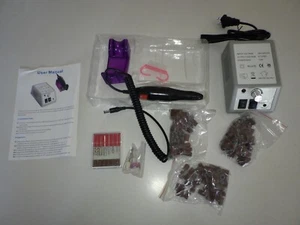 Nail Drill Machine Electric, Nail Art Polisher Set 30000RPM , NO BOX! - Picture 1 of 6