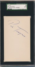 PIE TRAYNOR Signed 3x5 Index Card SGC/JSA Authenticated AUTO PIRATES HOF 037