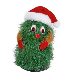 Mini Christmas Tree Musical Dancing Plays Jingle Bell Rock 18cm - Picture 1 of 1