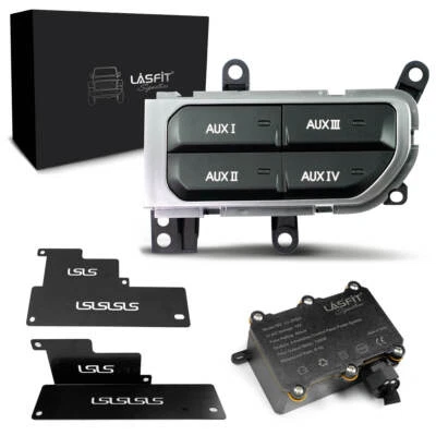 Lasfit Custom Auxiliary Switch Kit for 2019-2025 Jeep Wrangler JL & Gladiator JT - Изображение 1 из 4