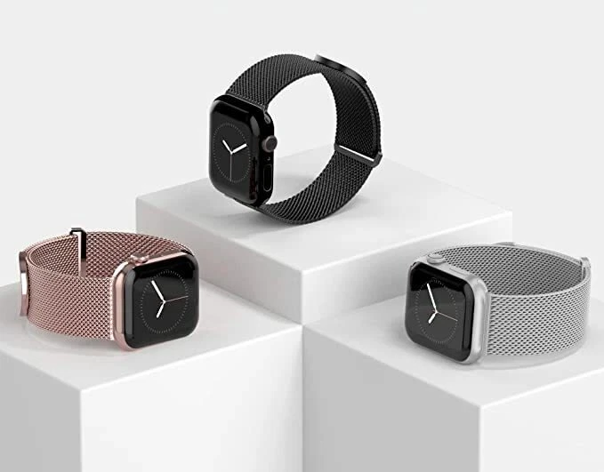 DNA-DIVE For Apple Watch Series 10 9 8 7 Ultra 6 SE 5 Magnetic METAL Milanese Band Strap