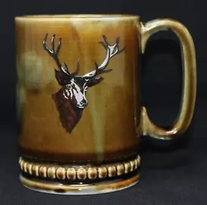 Taza grande esmaltada WADE PORCELANA 10 OZ IRLANDA, ciervo 4 1/2" de alto EPOC - Imagen 1 de 9