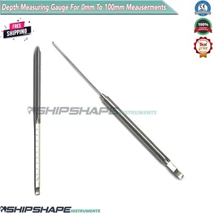 Orthopaedic Depth Gauge 0mm to 100mm Measuring Orthopedic Surgical Instruments - Bild 1 von 5