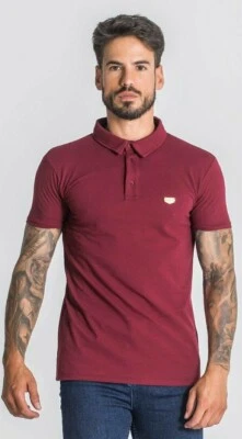 Camisa Polo Gianni Kavanagh Para Hombres Manga Corta Núcleo Pequeña Nueva con Etiquetas Precio de venta sugerido por el fabricante 62 € Borgoña Foto 1 de 4