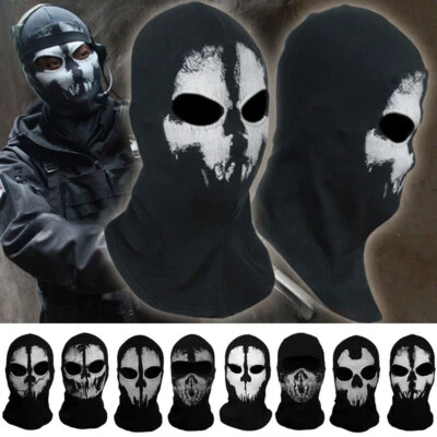 Halloween Cover Skull Full Face Balaclava Hood Ski Ghost CS Game Cosplay Masks - Image 1 of 4