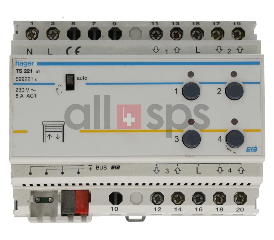 HAGER TEBIS AUSGANGSMODUL, 599221 - TS221 (USED) - Image 1 of 1