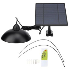 Outdoor Indoor Solar Power Chandelier Vintage 12LED Pendant Light with Remo Home