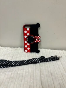 Minnie Mouse iPhone 8 plus case with strap - Picture 1 of 2