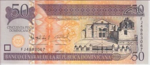 DOMINIKANISCHE REPUBLIK P.183b 50 PESOS 2011 PFX FJ BANKFRISCH WENIG VERSAND 2001 - Bild 1 von 2