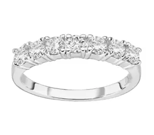 9ct White Gold 0.75ct Eternity Ring - size L - Simulated Diamond - Picture 1 of 5