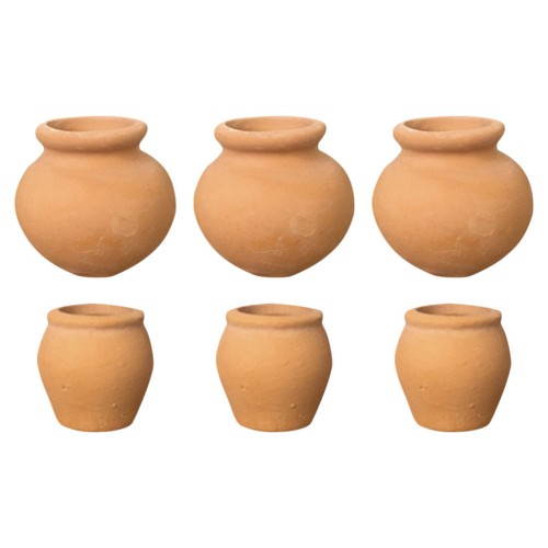 6Pcs Mini Terracotta Succulent Pot Miniature Plant Nursery Pot Flower