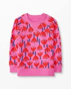 Hanna Andersson Pink and Red Tulip Sweatshirt, Size 12 - Picture 1 of 6