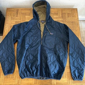 Patagonia Mens Diamond Quilted Bomber Hoody Blue Size Large 27610SP21 - Picture 1 of 20