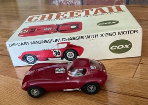 Vintage 1960’s Cox Cheetah 1/24 Sidewinder Slot Car Bill Thomas With Box - Picture 1 of 15