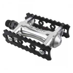 SUNLITE Track Sport 9/16" Silver/Black Bicycle Pedals - Picture 1 of 1