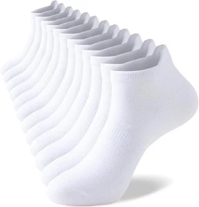 6 Pairs Bamboo Rayon Breathable Sports Low Cut Ankle Socks for Men Women - Picture 1 of 11