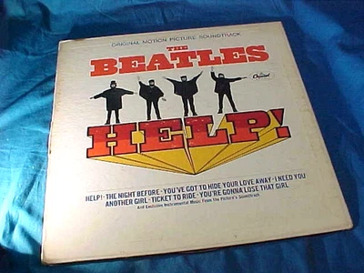 1965  THE BEATLES HELP ALBUM Vinyl LP by CAPITOL Stereo RECORD Foto 1 de 3