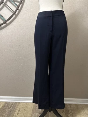 Calça social feminina Tahari azul marinho tamanho 8 - Imagem 1 de 4