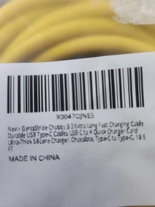 GentsStride Chubby 3.0 Durable Fast Charging Cable USB A to C - Photo 1 sur 2