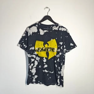 Wu-Tang T-Shirt Tie Dye Black White Mens Medium Rare 2017 Band Tee - Picture 1 of 7