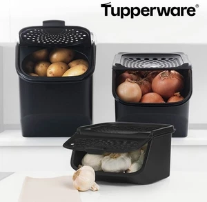 Tupperware Vorratslager Set 2,3L Knoblauch 5,5L Zwiebel 8,3L Kartoffellager- NEU - Bild 1 von 4