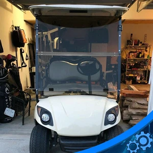 For Yamaha G29 Drive 2007-2016 Tinted Golf Cart Folding Windshield Windscreen - Picture 1 of 16